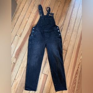 Old Navy OG Straight Black Jean Overalls, denim, ankle length, 12